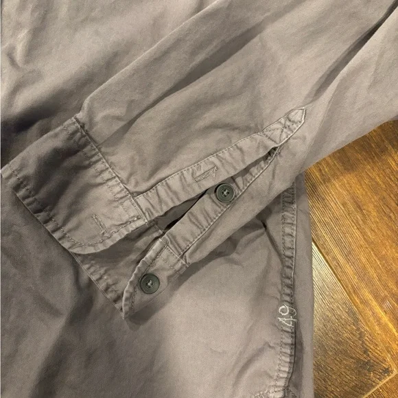 Men’s AG Adriano Goldschmied Gray Casual Button Down Shirt - Picture 7 of 11